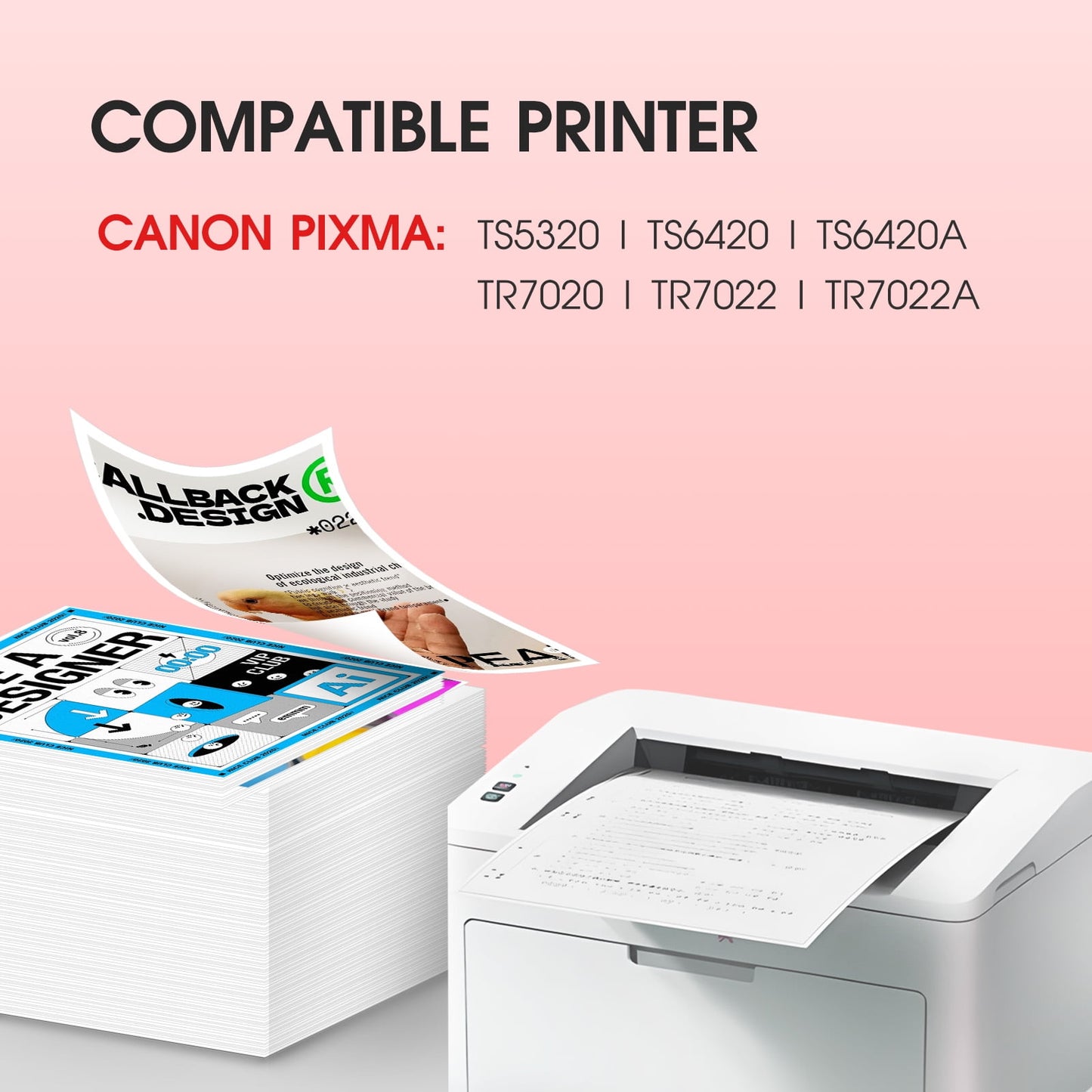 260XL 261XL Ink Cartridge for Canon Ink 260 261 | PG-260XL CL261XL for Canon Pixma TS5320 TS6420 TS6420A TR7020 TR7022 TR7022A (Black, Tri-Color, 2-Pack)